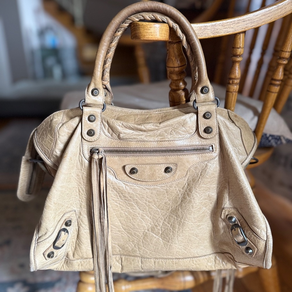 BALENCIAGA F/W 2007 City Bag, Mastic/Oatmeal, Chevre Leather